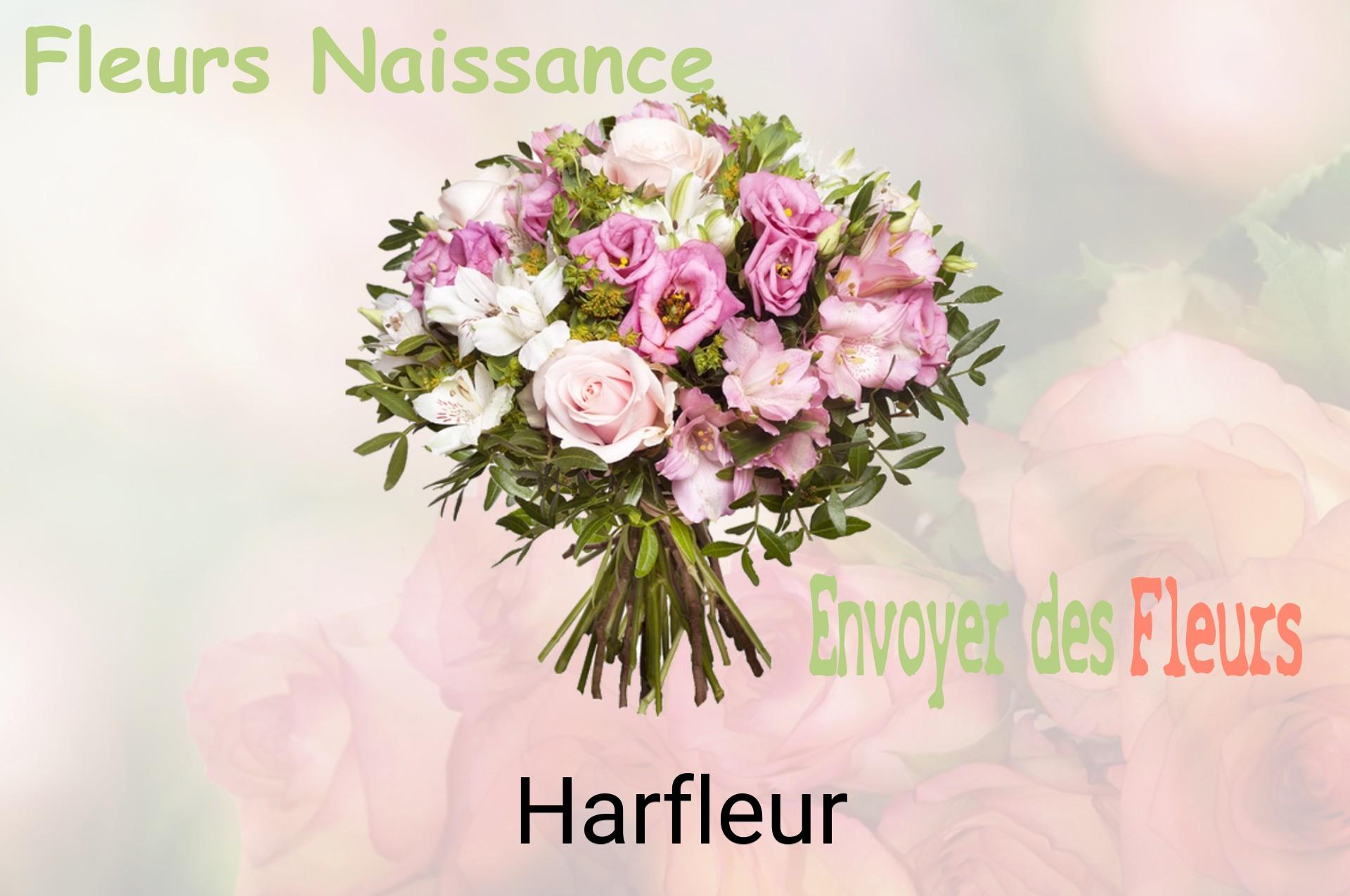 Bouquet de fleurs de naissance livré à Harfleur